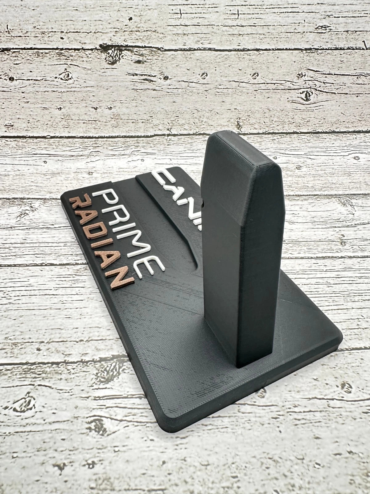 Prime Radian-Style Pistol Display Stand – alternate view