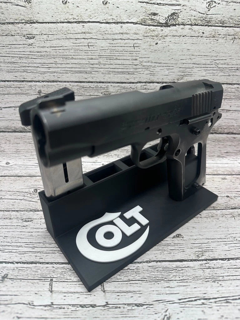 Colt 1911 Single-Stack Display Stand – 4 Magazine Holders – alternate view