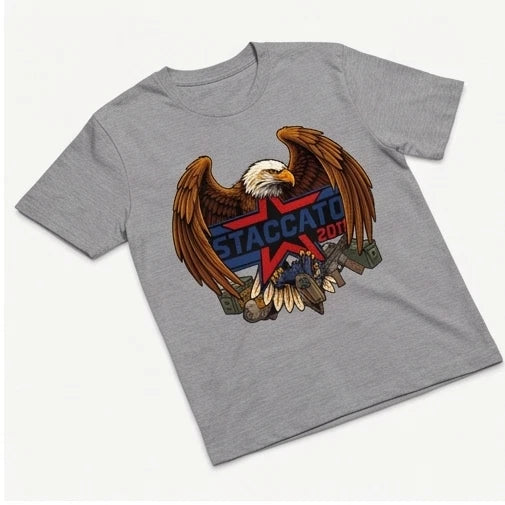 Staccato 2011 Bald Eagle Graphic T-Shirt — Black or Gray — product photo 6