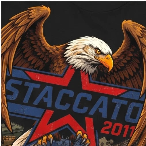 Staccato 2011 Bald Eagle Graphic T-Shirt — Black or Gray — product photo 10