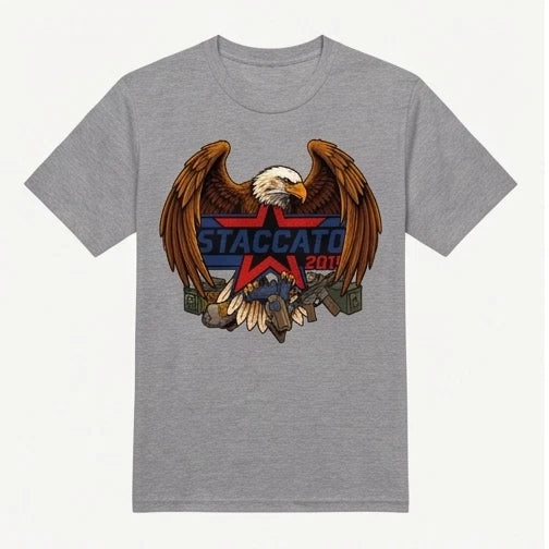 Staccato 2011 Bald Eagle Graphic T-Shirt — Black or Gray — product photo 8