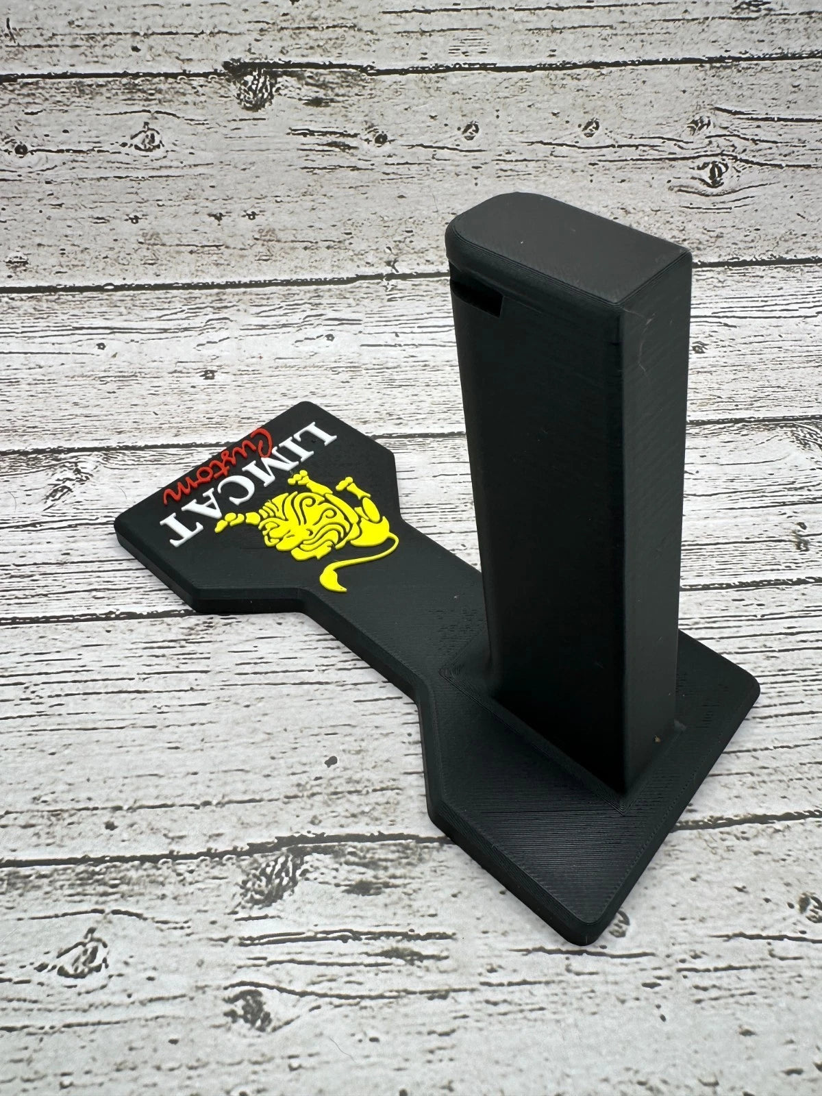 Limcat Custom Double-Stack 1911 Display Stand – Raised Logo – alternate view