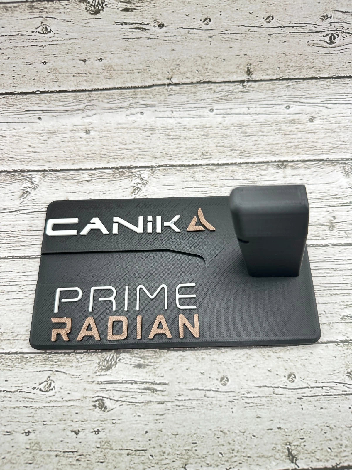 Prime Radian-Style Pistol Display Stand – alternate view