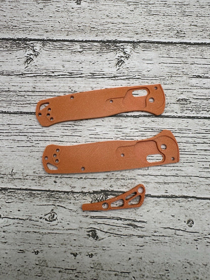 Scales & Back Spacer for Benchmade Bugout – Orange Burst