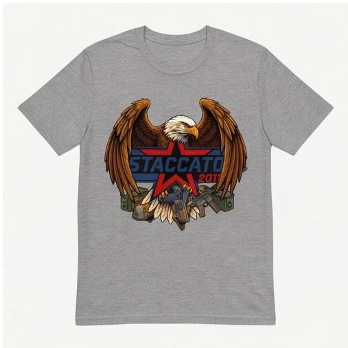 Staccato 2011 Bald Eagle Graphic T-Shirt — Black or Gray — product photo 1