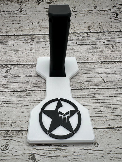 Army Star with Punisher – 2011 Pistol Display Stand  DS 1911 Series