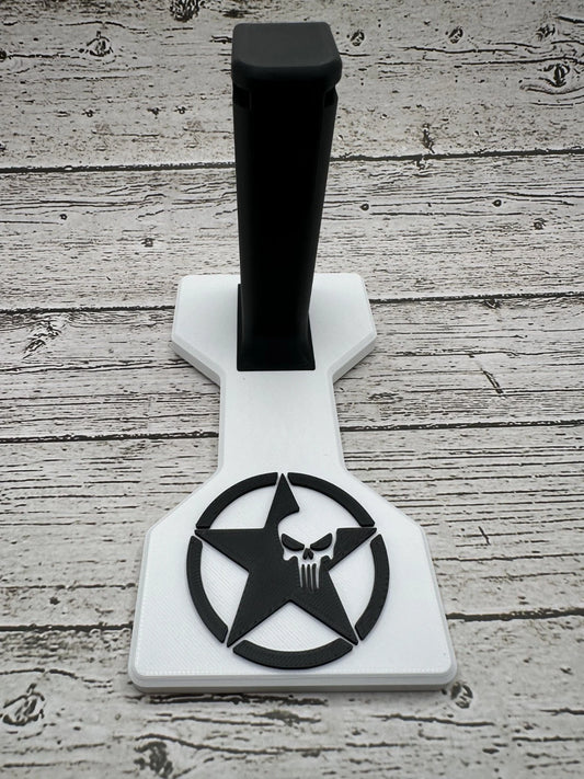 Army Star with Punisher – 2011 Pistol Display Stand  DS 1911 Series