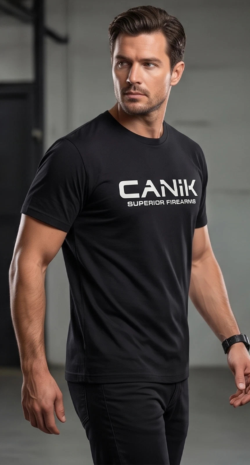 CANIK Superior Firearms Graphic T-Shirt — Black — product photo 2
