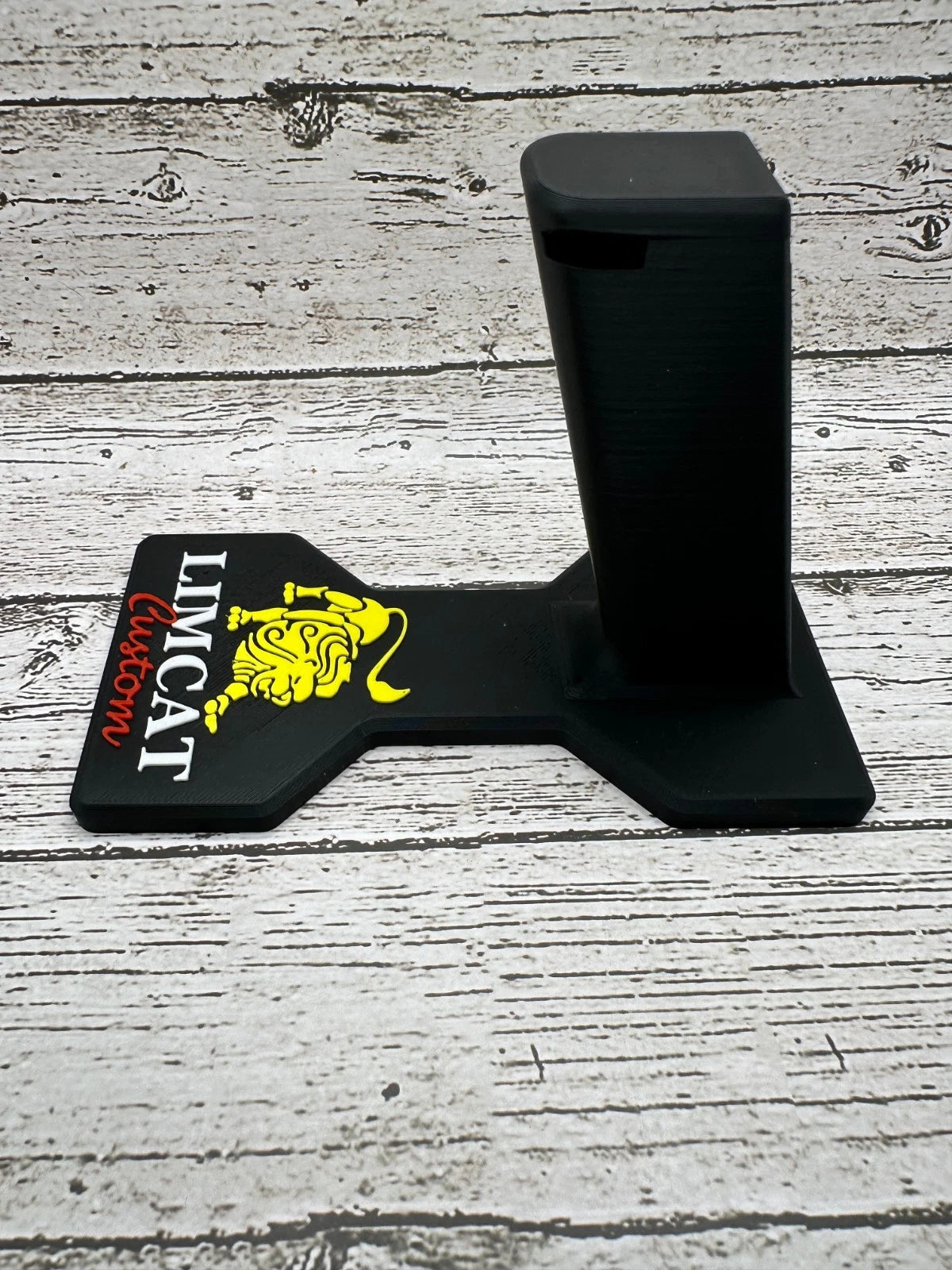 Limcat Custom Double-Stack 1911 Display Stand – Raised Logo – alternate view