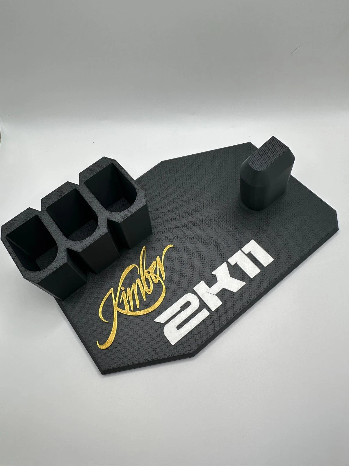 Kimber 2K11 Black & Gold Display Stand – 3 Magazine Holders — original product view 3
