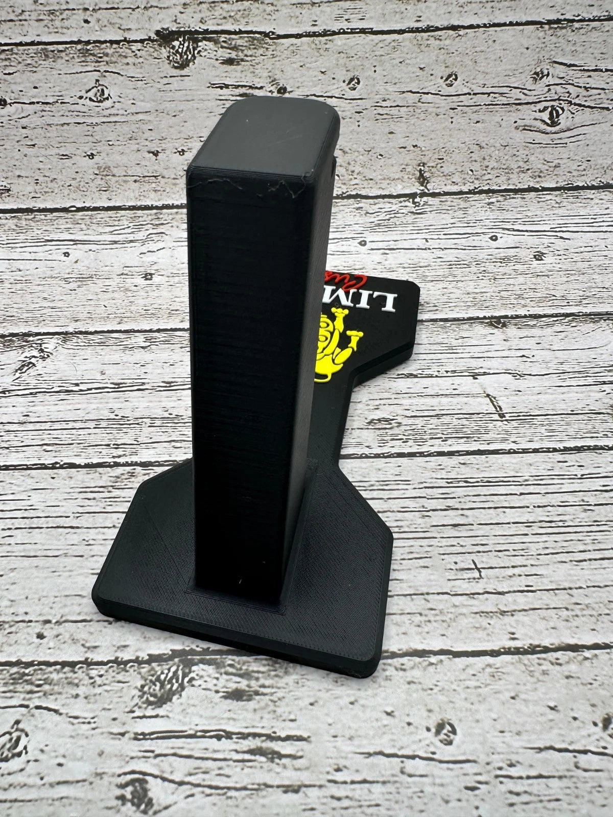 Limcat Custom Double-Stack 1911 Display Stand – Raised Logo – alternate view