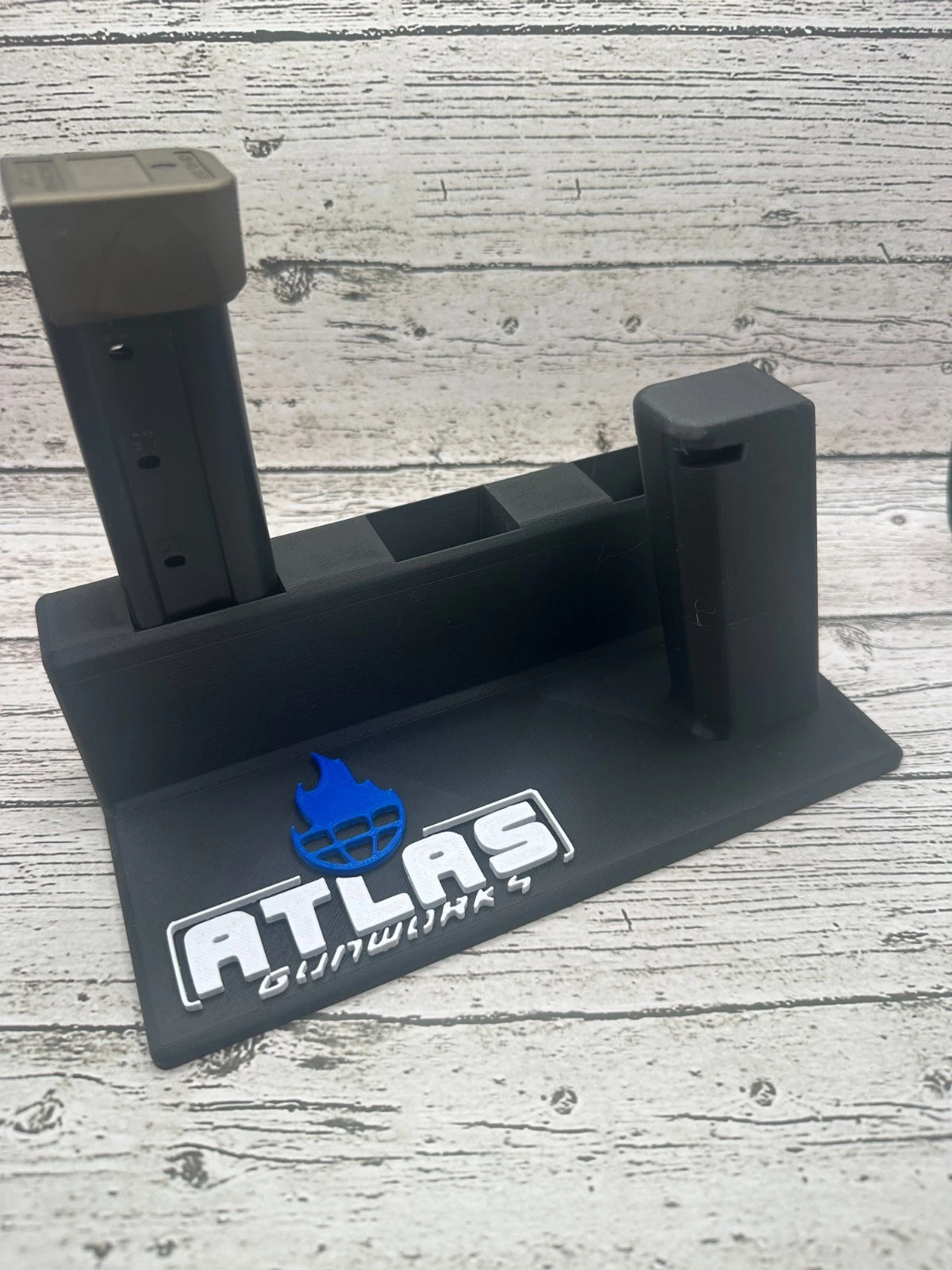 Atlas Gunworks 2011 Display Stand – 3 Magazine Holders – alternate view