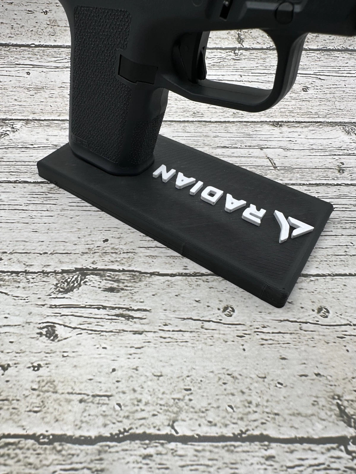 Radian Glock-Style Pistol & Clone Display Stand – alternate view