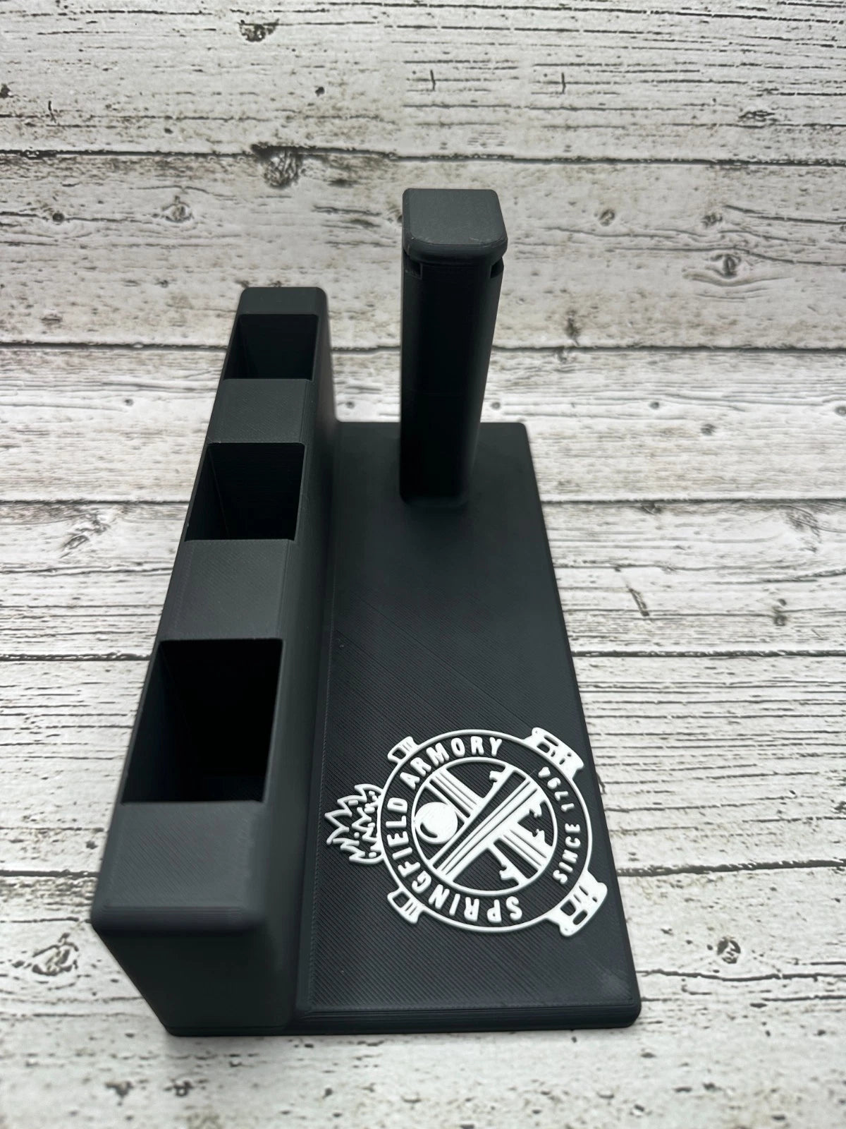 Springfield Prodigy Display Stand – 3 Magazine Holders – alternate view