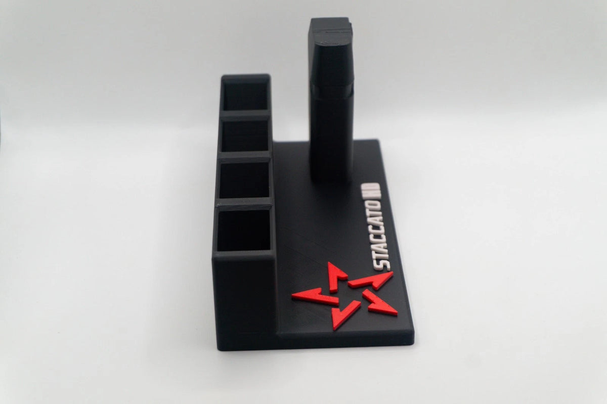 Staccato HD Display Stand – 4 Magazine Holders – alternate view