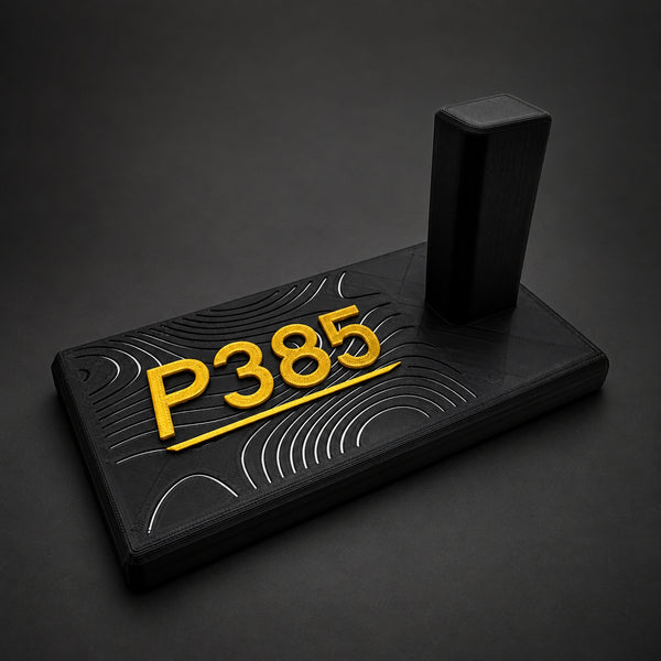 SIG Sauer P385 Display Stand – Black & Gold